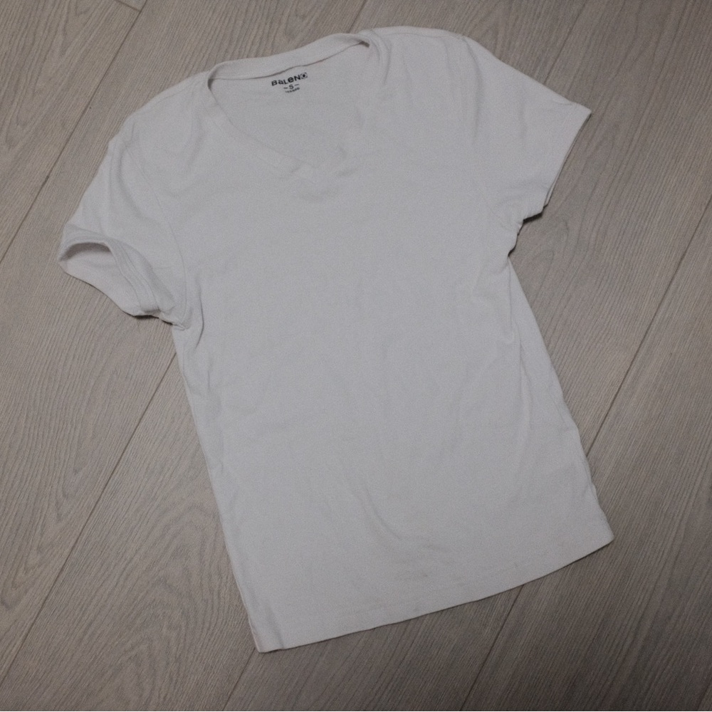 Classic White V-Neck Tee